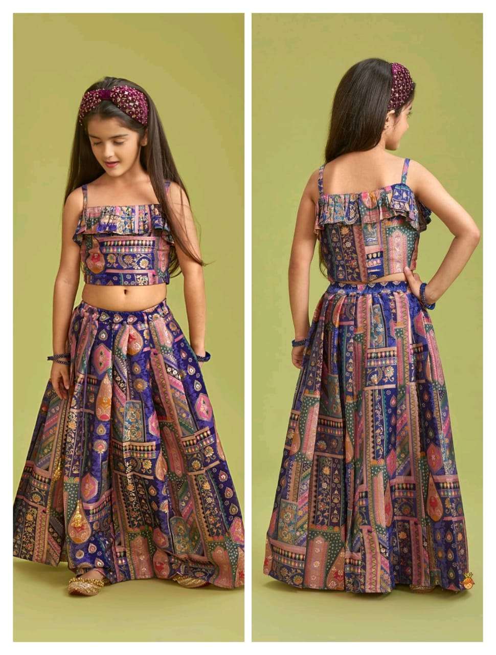 157 SERIES BY ASLIWHOLESALE DESIGNER PURE SILK PRINTED KIDS WEAR-00293