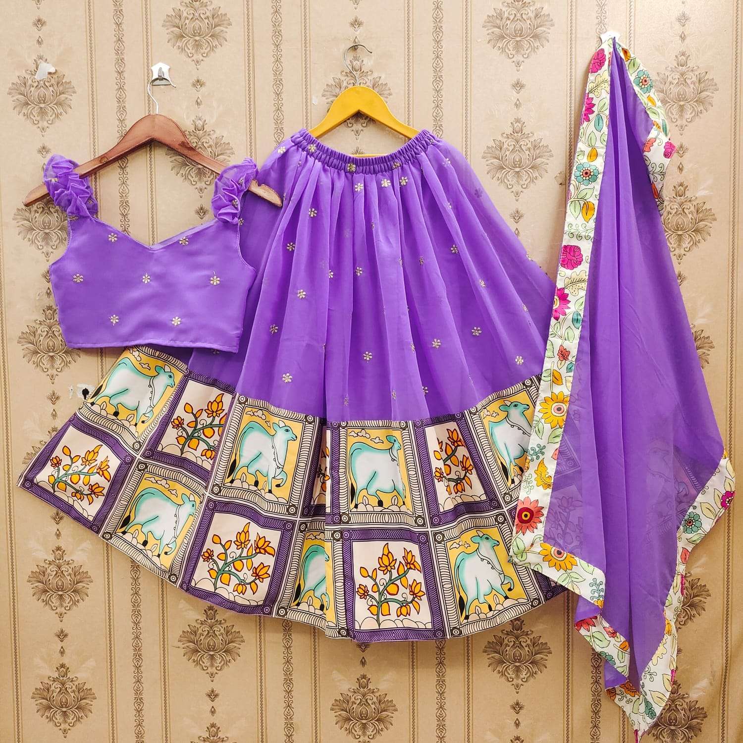 159 SERIES BY ASLIWHOLESALE DESIGNER PURE GEORGETTE EMBROIDERY KIDS WEAR-00293