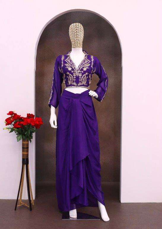 44 DESIGN BY ASLIWHOLESALE DESIGNER PURE CHINON SILK LEHENGAS-00287