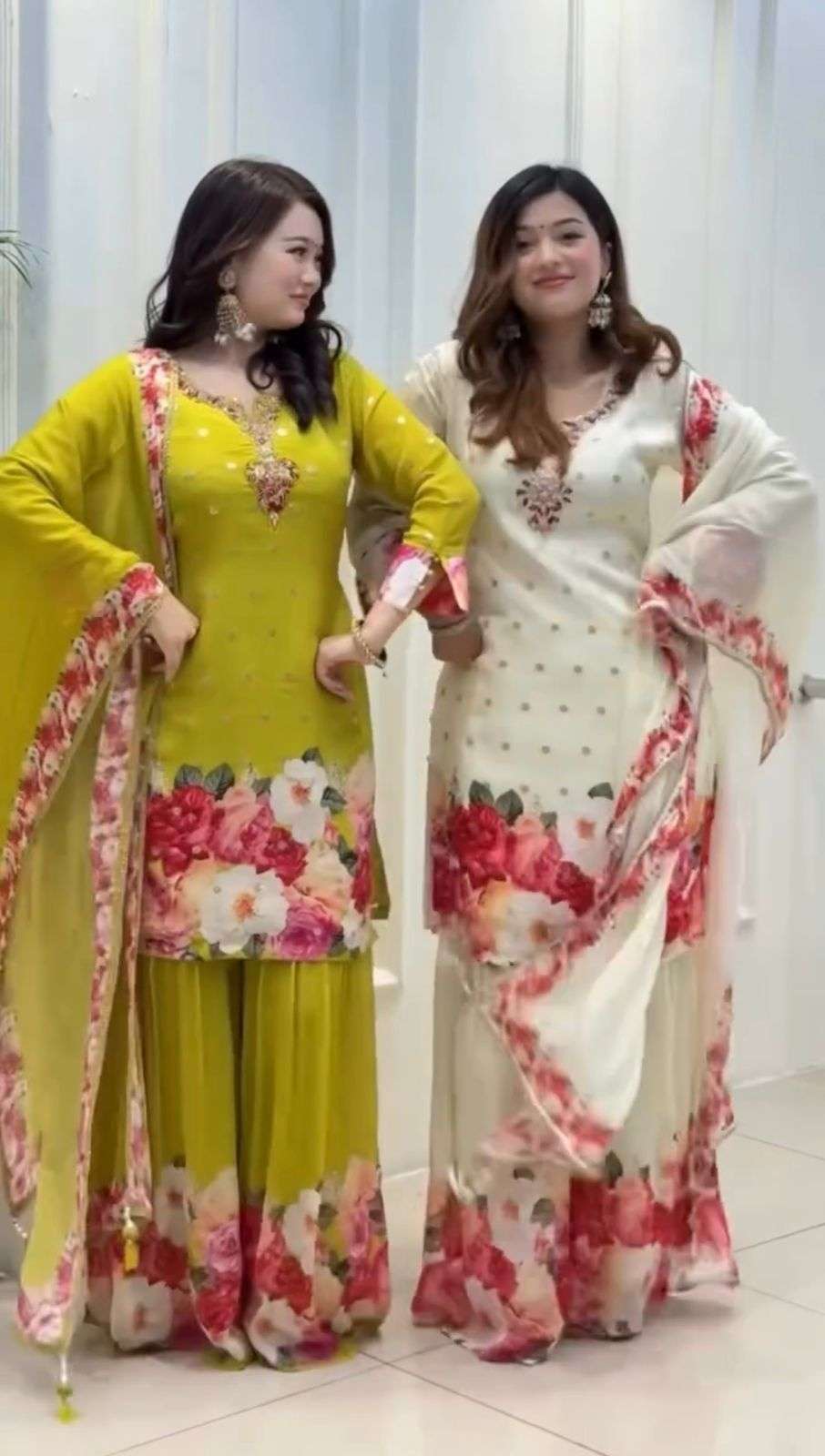 5301 HIT COLOUR BY ASLIWHOLESALE DESIGNER PURE FAUX GEORGETTE EMBROIDERY DRESSES-00262