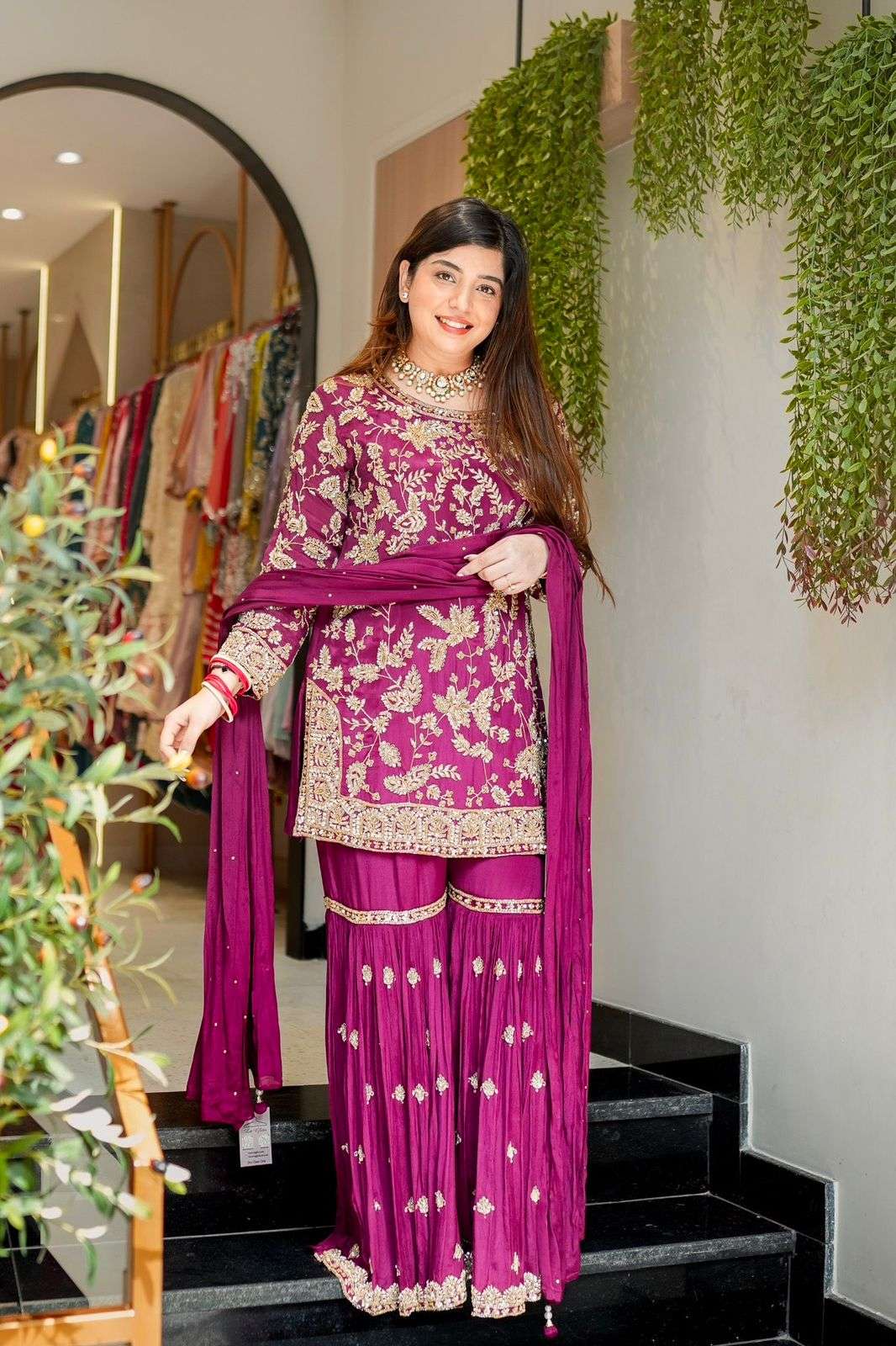 5302 HIT COLOUR BY ASLIWHOLESALE DESIGNER PURE FAUX GEORGETTE EMBROIDERY DRESSES-00262
