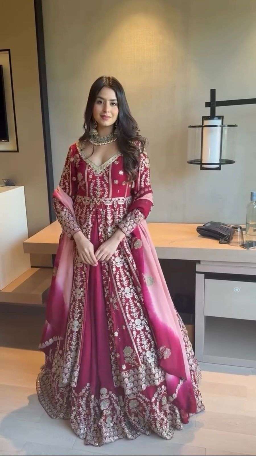 5929 HIT COLOUR BY ASLIWHOLESALE DESIGNER PURE FAUX GEORGETTE EMBROIDERY LEHENGAS-00242