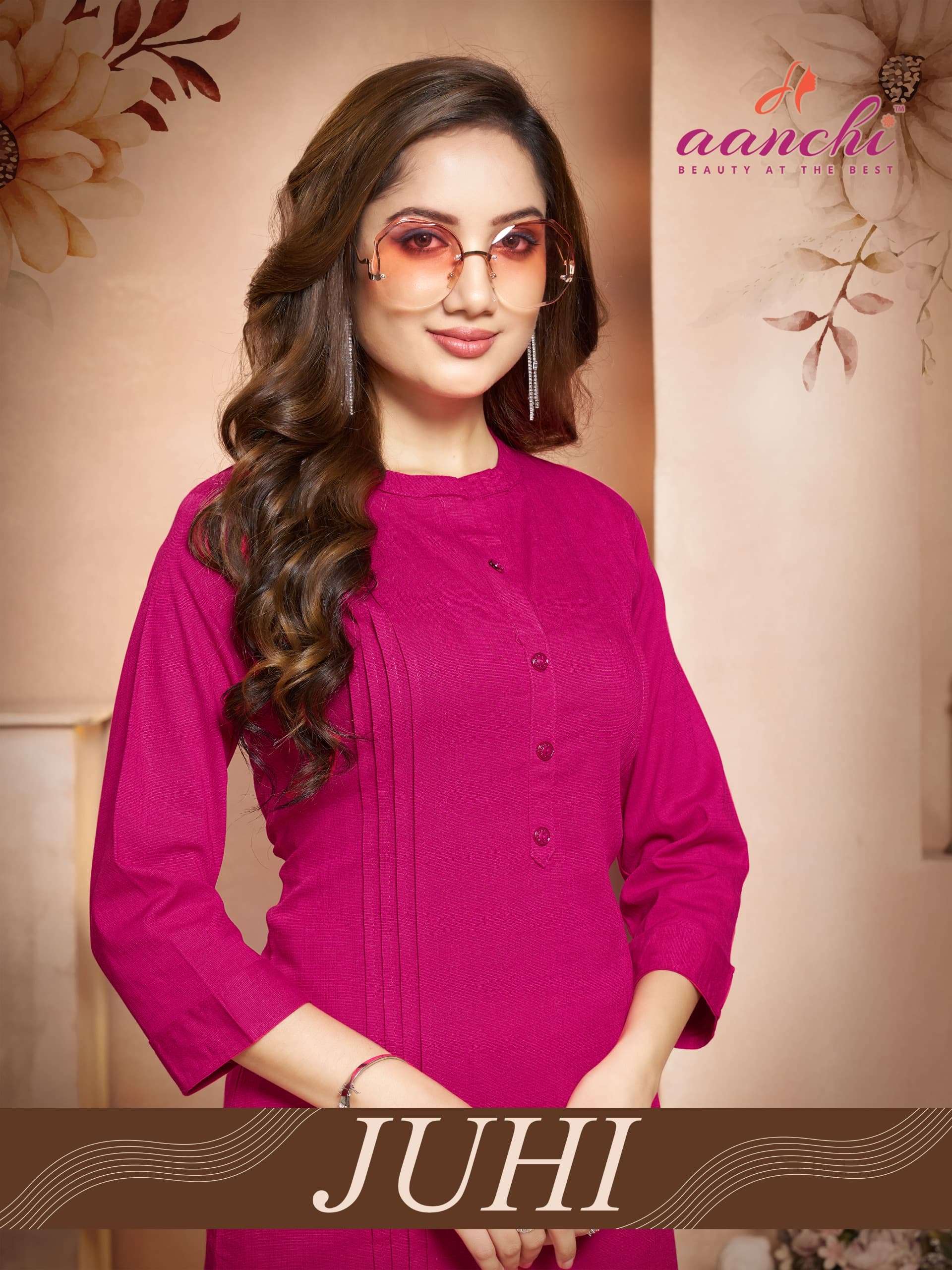 AANCHI JUHI PURE LYCRA EMBROIDERY PRINTED CO-ORD SET-00286