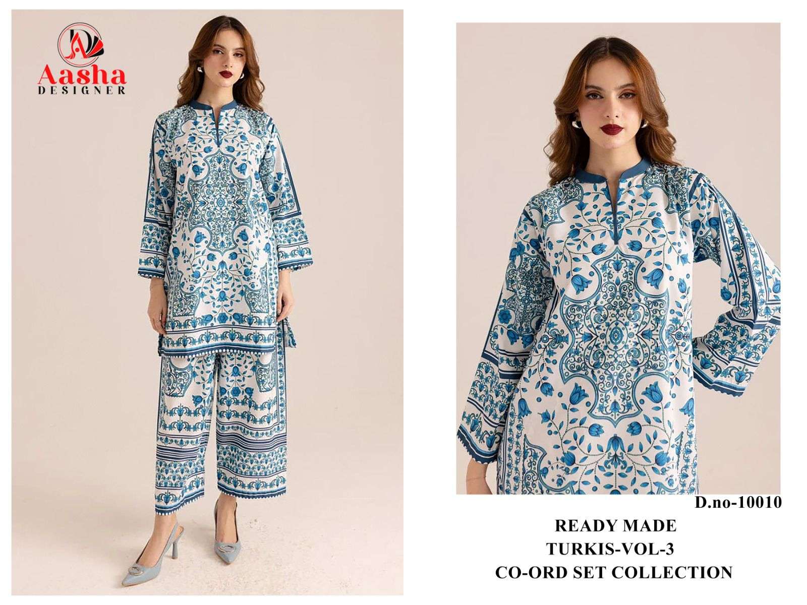 AASHA DESIGNER TURKISH VOL-03 NX PURE SATIN PRINTED PAKISTANI CO-ORD SET-00011