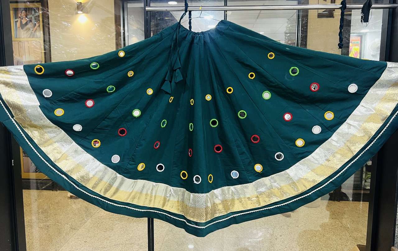 AAWIYA SAIYAARA PURE ROMAN SILK EMBROIDERY NAVRATRI LEHENGAS-00060