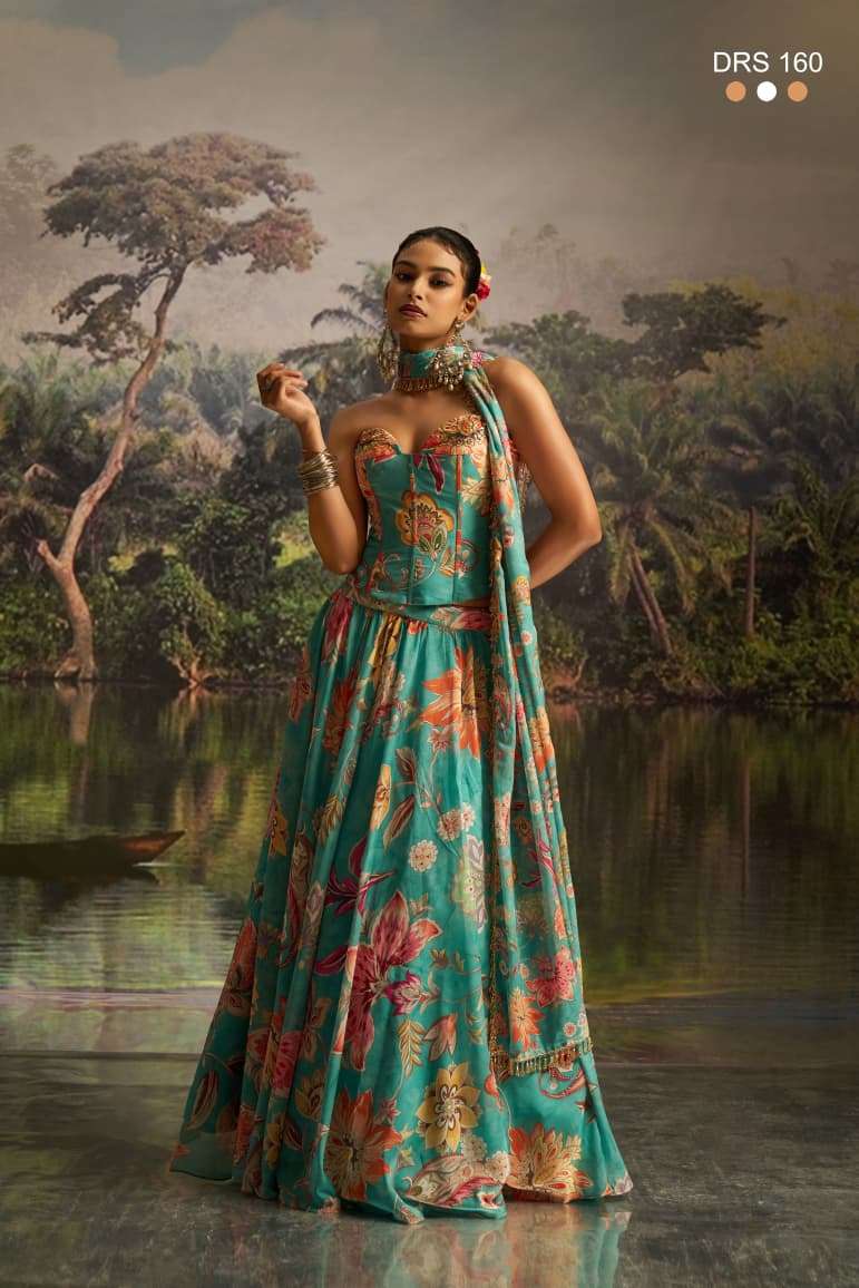ARYA DESIGN DRS-160 PURE FANCY HANDWORK LEHENGAS-00058