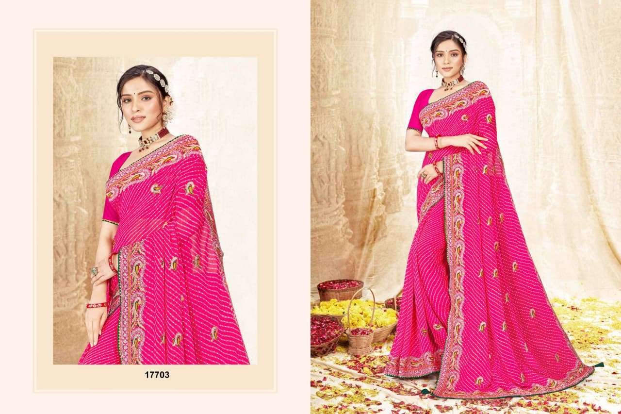 AVANTIKA 17701 TO 17708 SERIES PURE GEORGETTE EMBROIDERY SAREES-00167