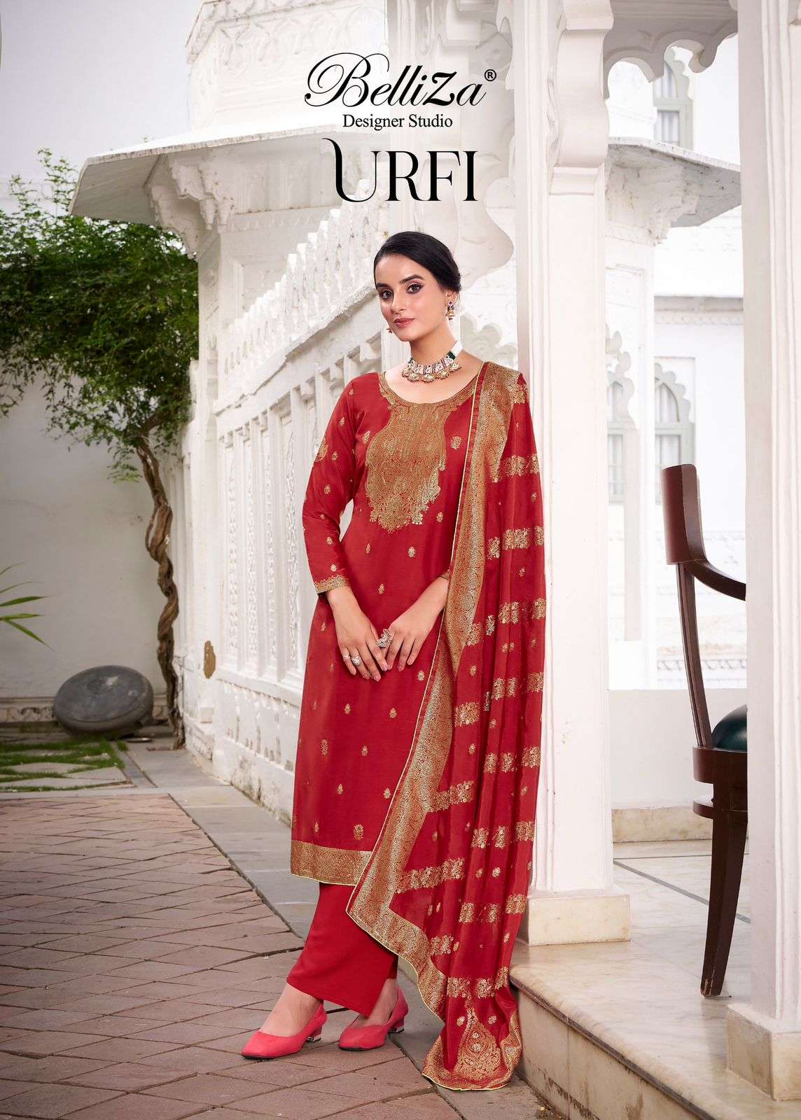 BELLIZA URFI 892-001 TO 892-006 SERIES PURE VISCOSE SILK PAKISTANI DRESSES-00201
