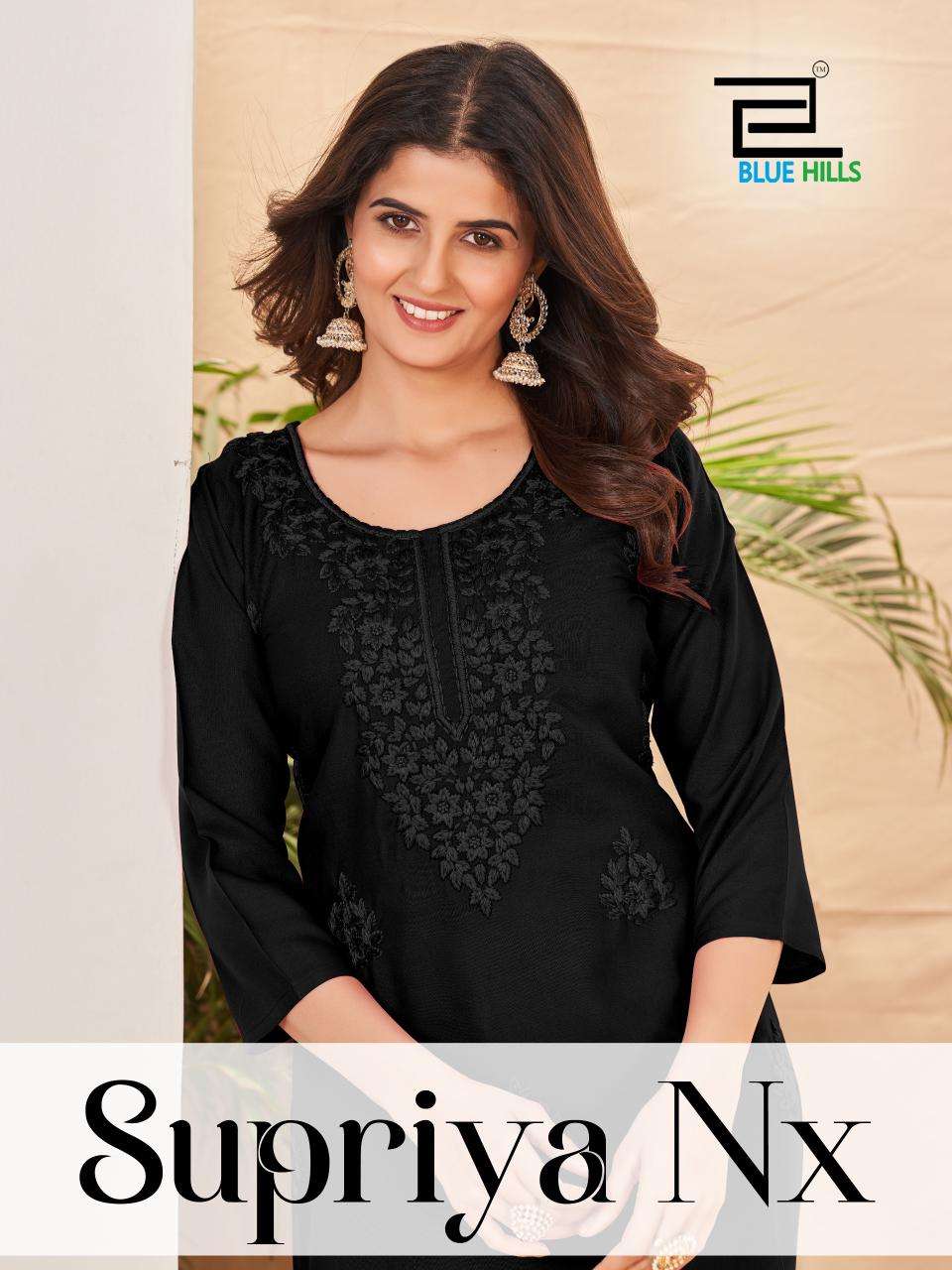 BLUE HILLS SUPRIYA NX 1001 TO 1006 SERIES PURE RAYON PRINTED KURTIS-00099