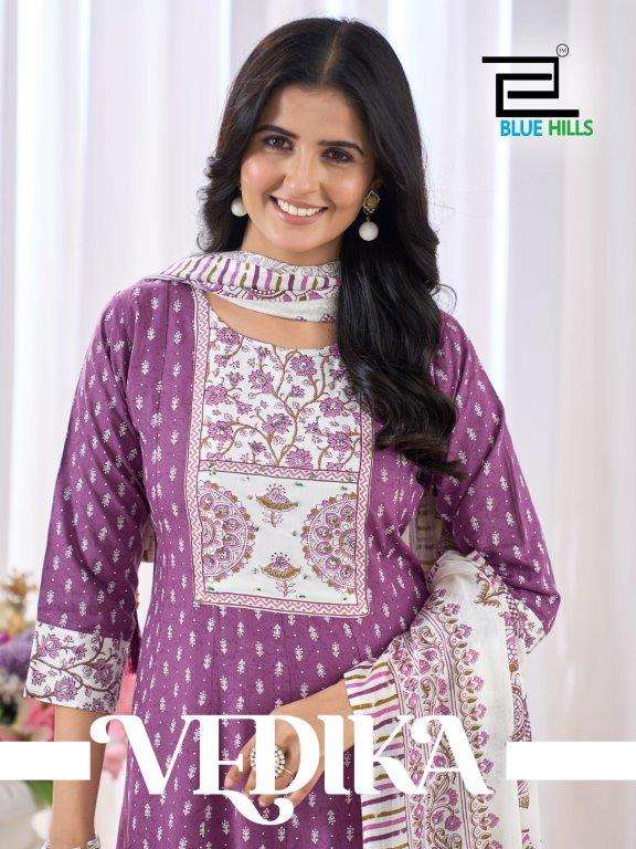 BLUE HILLS VEDIKA 1001 TO 1004 SERIES PURE RAYON EMBROIDERY DRESSES-00099