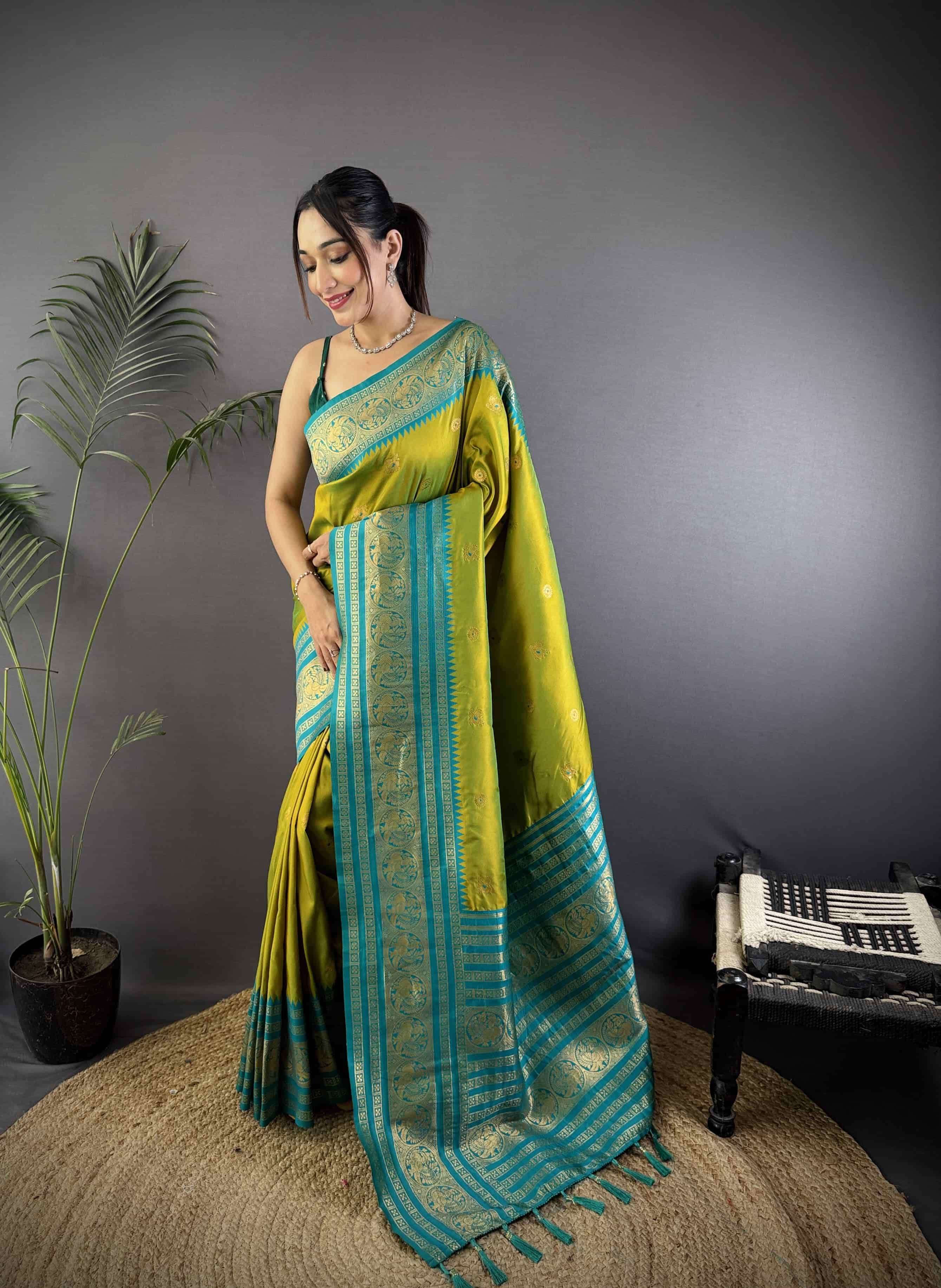 BRAAMOS BY ASLIWHOLESALE DESIGNER PURE CRUSH SILK EMBROIDERY PRINTED SAREES-00230