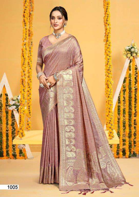BUNAWAT ASIKA SILK 1001 TO 1006 SERIES PURE SILK SAREES-00037