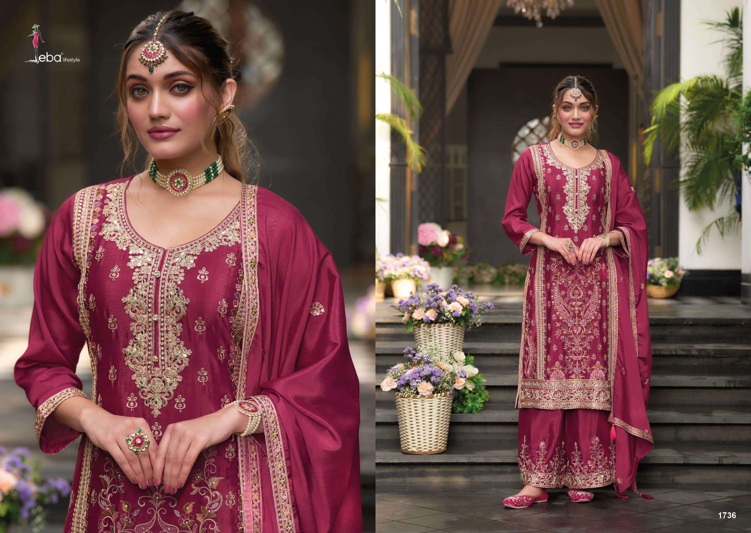 EBA LIFESTYLE RUBY PURE CHINON EMBROIDERY DRESSES-00289