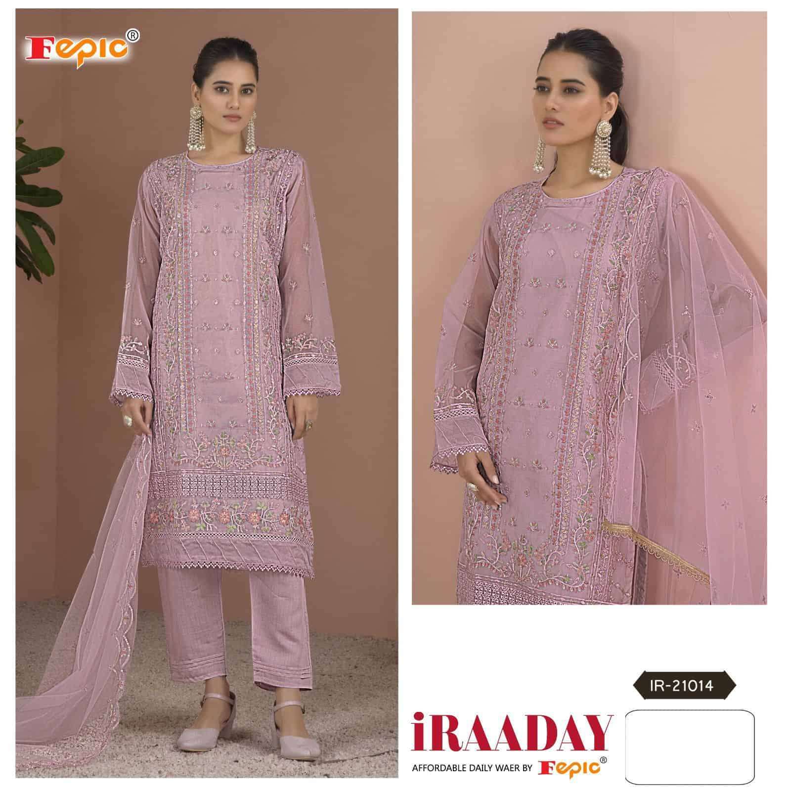 FEPIC IRAADAY 21014 PURE ORGANZA EMBROIDERY PAKISTANI DRESS-00201