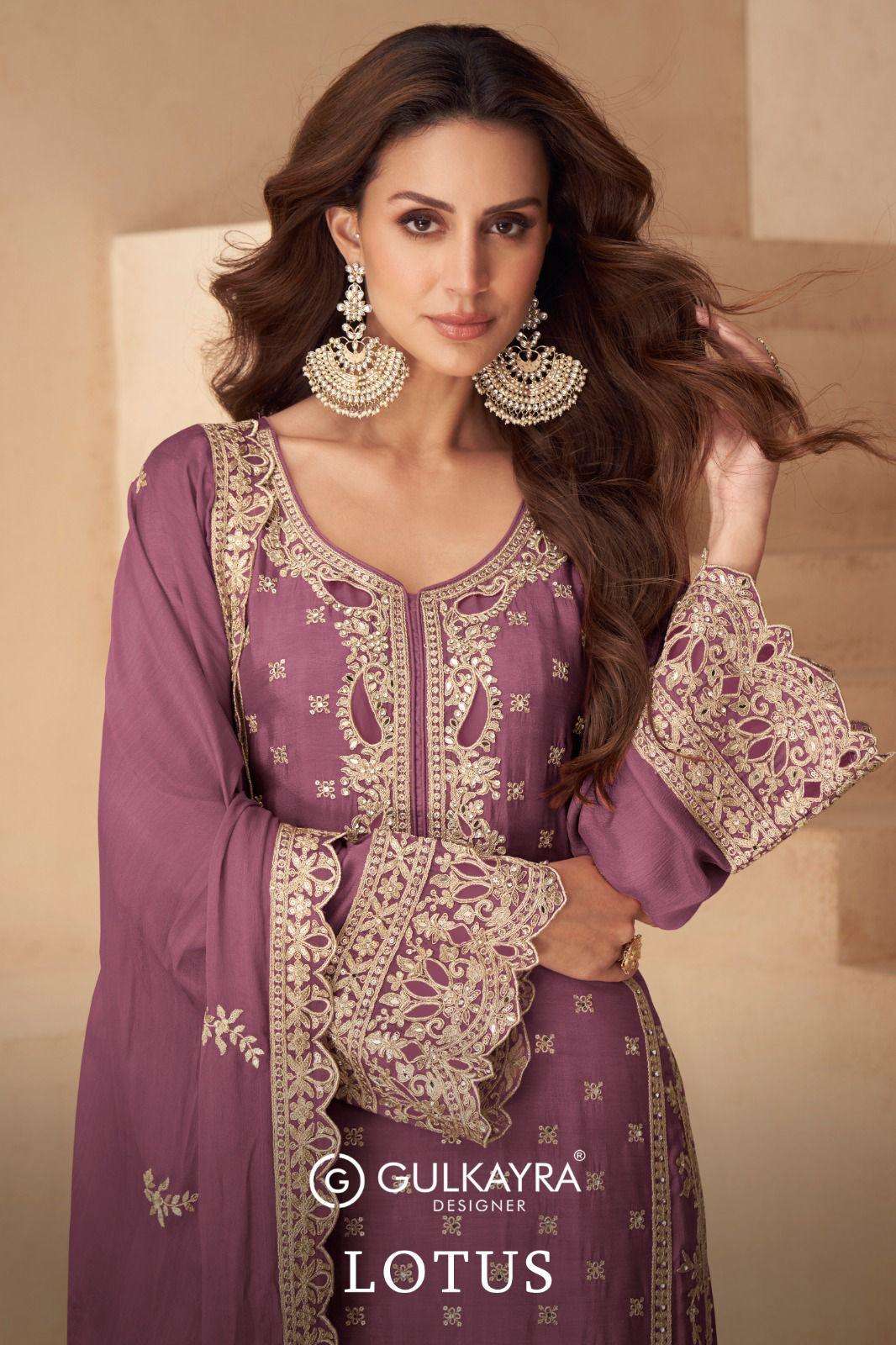 GULKAYRA LOTUS 7548-A TO 7548-C SERIES PURE CHINON DRESSES-00028
