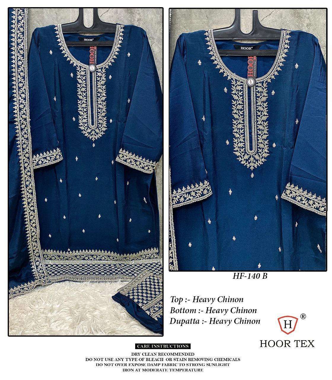 HOOR TEX HF-140  A TO D SERIES HEAVY CHINON PAKISTANI DRESSES-00020