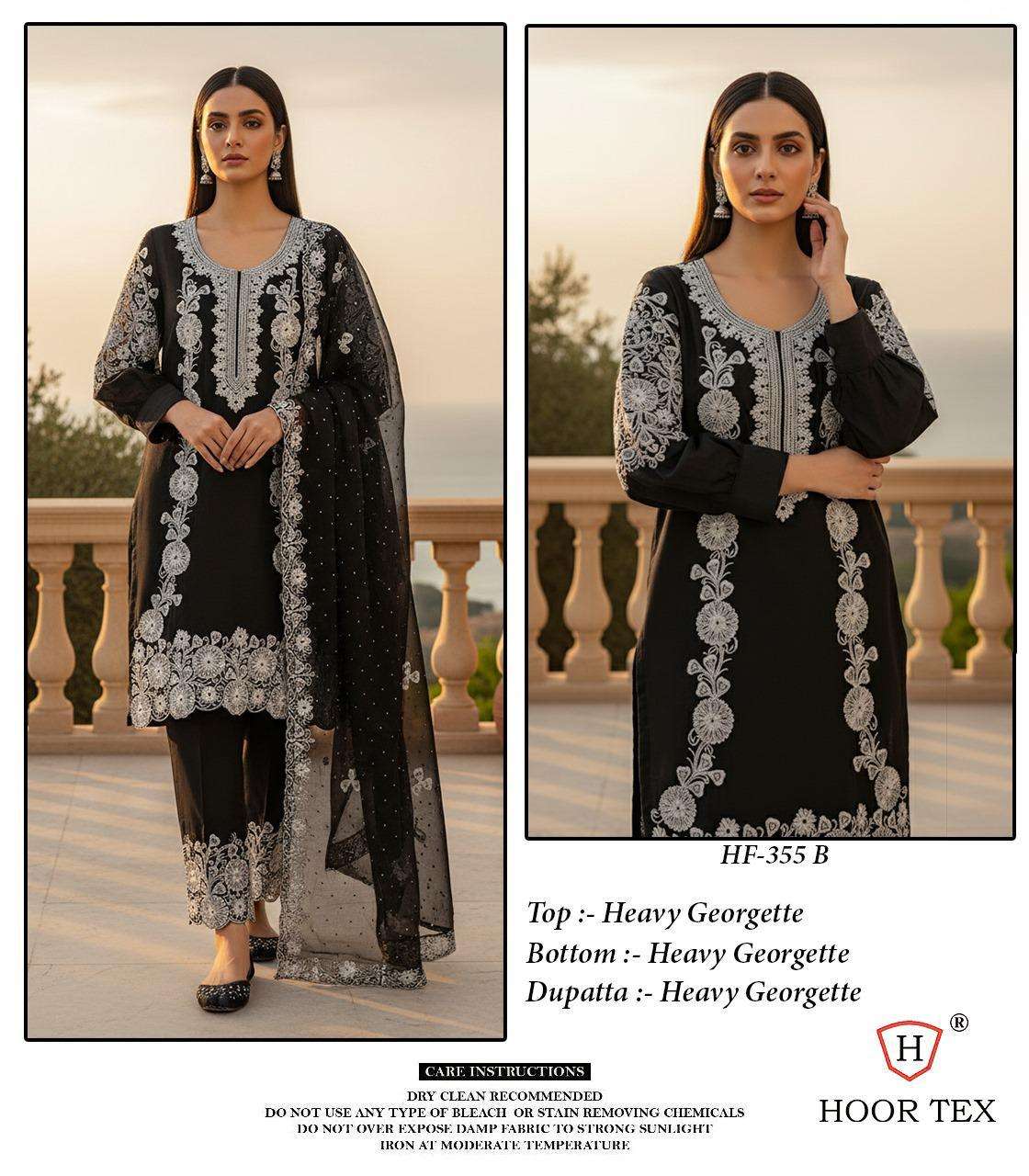 HOOR TEX HF-355 HEAVY GEORGETTE PAKISTANI DRESSES-00020