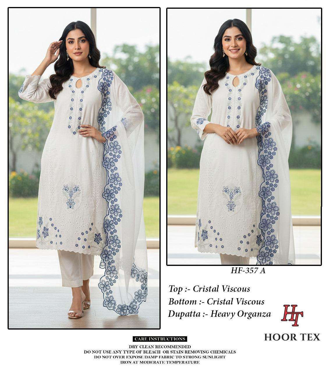 HOOR TEX HF-357 A TO D SERIES PURE VISCOSE PAKISTANI DRESSES-00020