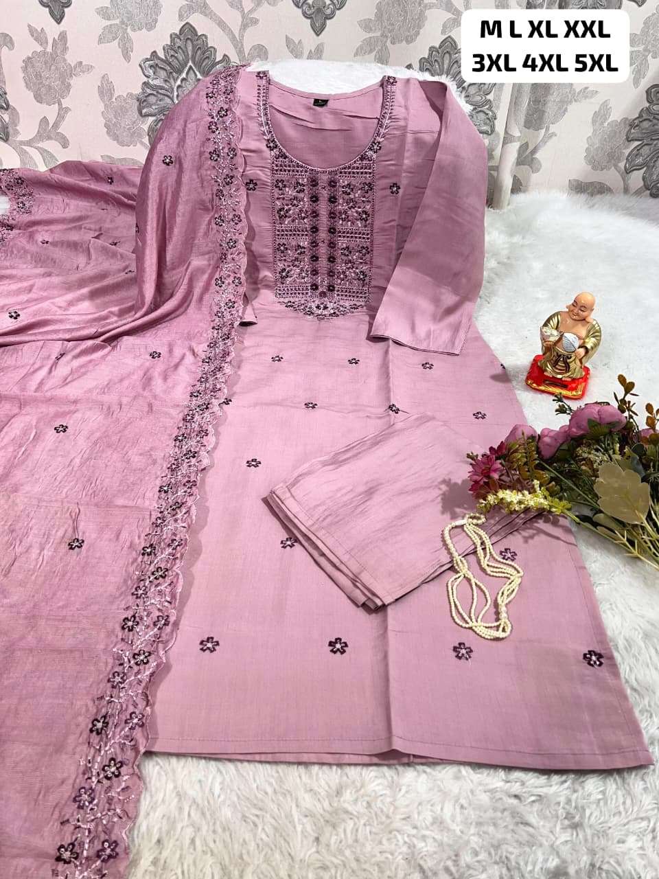 JYOTI VOL-302 BY ASLIWHOLESALE DESIGNER PURE MUSLIN VISCOSE EMBROIDERY DRESSES-00233