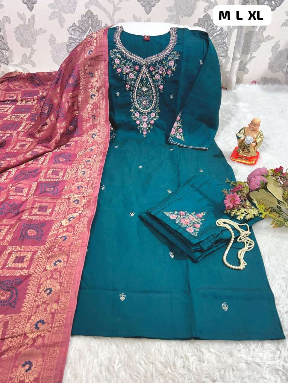 JYOTI VOL-304 BY ASLIWHOLESALE DESIGNER PURE VISCOSE EMBROIDERY DRESSES-00233