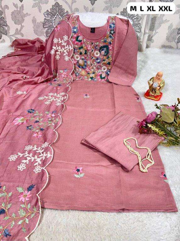 JYOTI VOL-312 BY ASLIWHOLESALE DESIGNER PURE ROMAN SILK EMBROIDERY DRESSES-00233