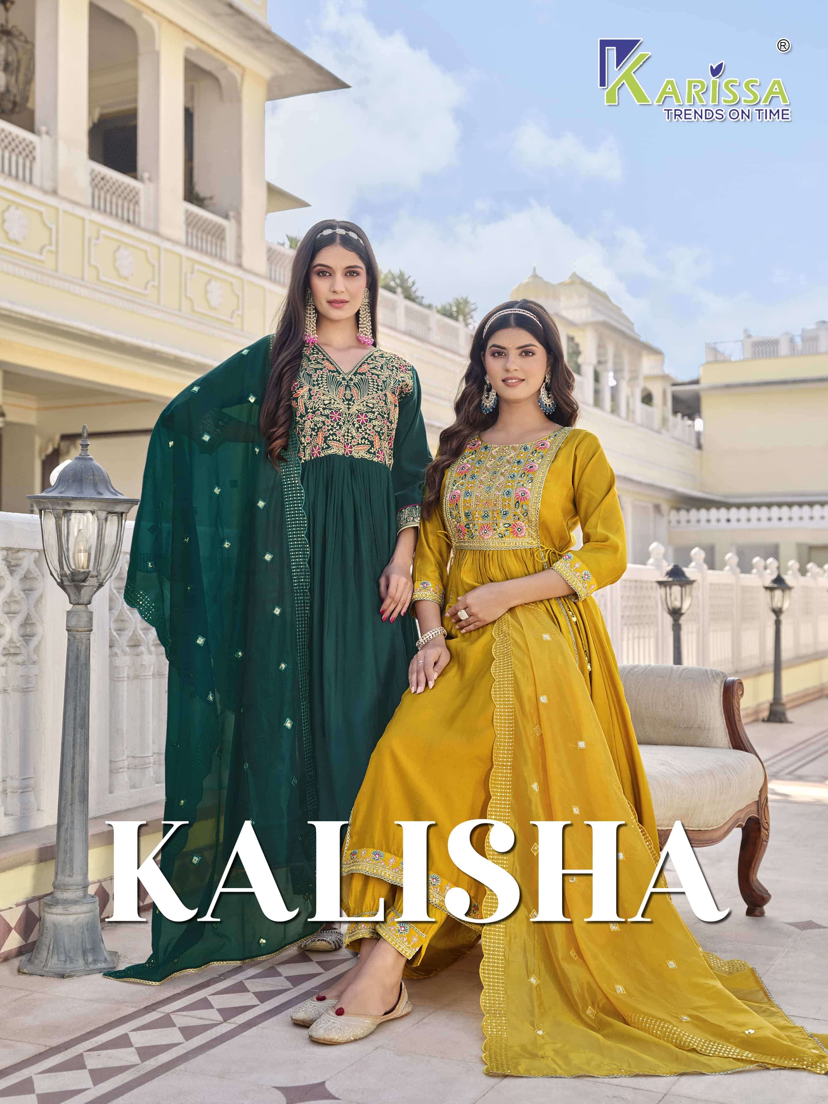 KARISSA KALISHA PURE VISCOSE SILK DRESSES-00014