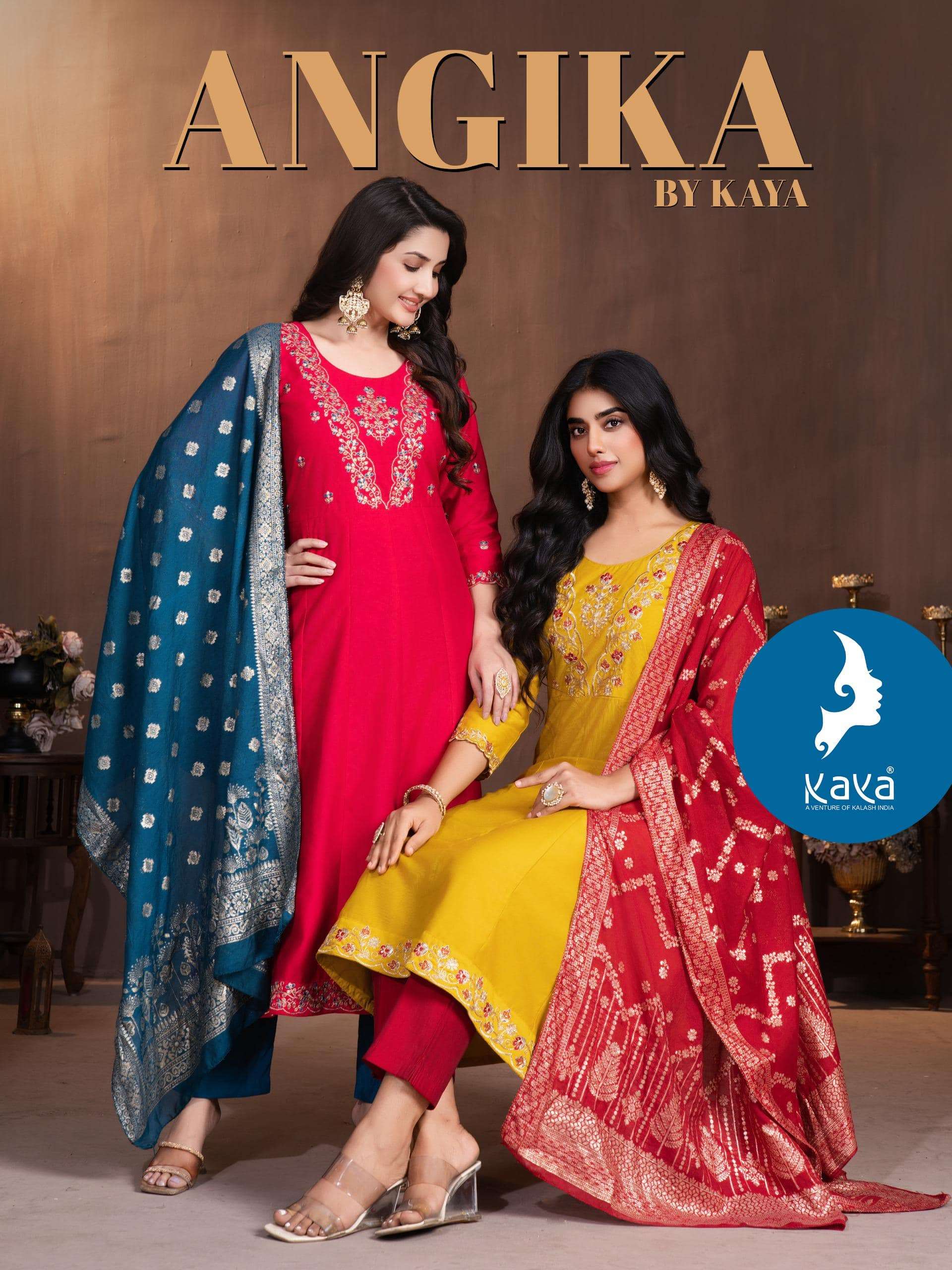 KAYA ANGIKA 01 TO 06 SERIES PURE GADHWAL SILK DRESSES-0014