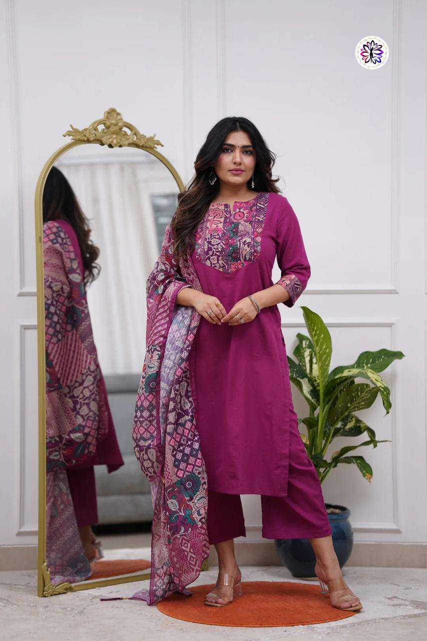KF-4068 BY ASLIWHOLESALE DESIGNER PURE RAYON EMBROIDERY DRESSES-00096