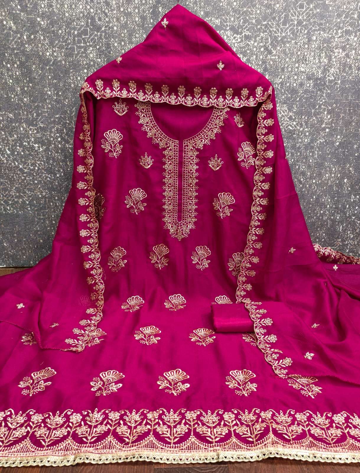 KISHU VOL-65 BY ASLIWHOLESALE DESIGNER PURE VICHITRA SILK EMBROIDERY DRESSES-00238