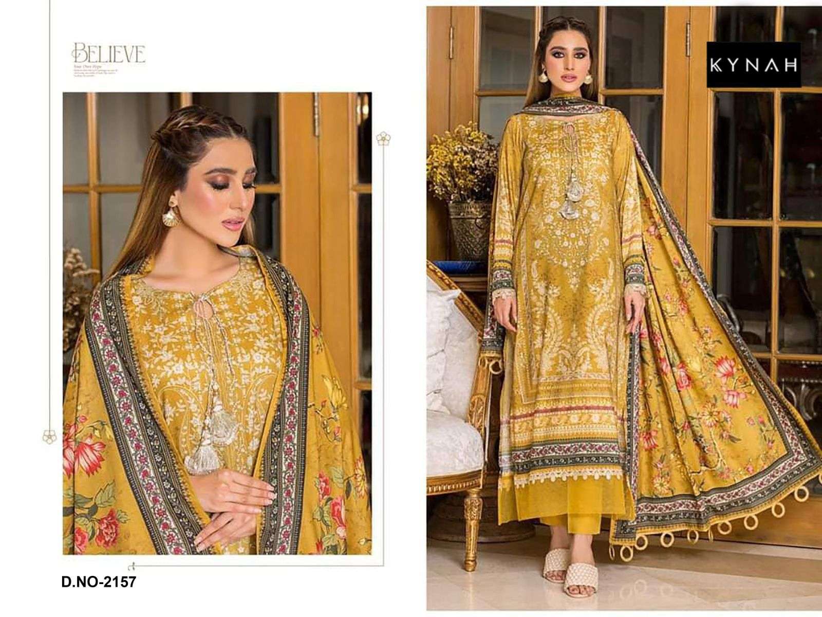 KYNAH-2157 COLURS PURE COTTON PRINTED PAKISTANI DRESS-00071