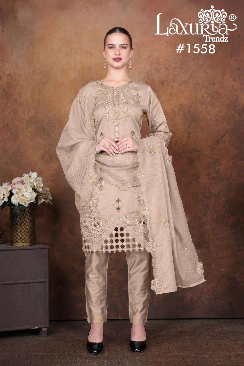 LAXURIA 1558 PURE VICHITRA EMBROIDERY PAKISTANI DRESSES-00005