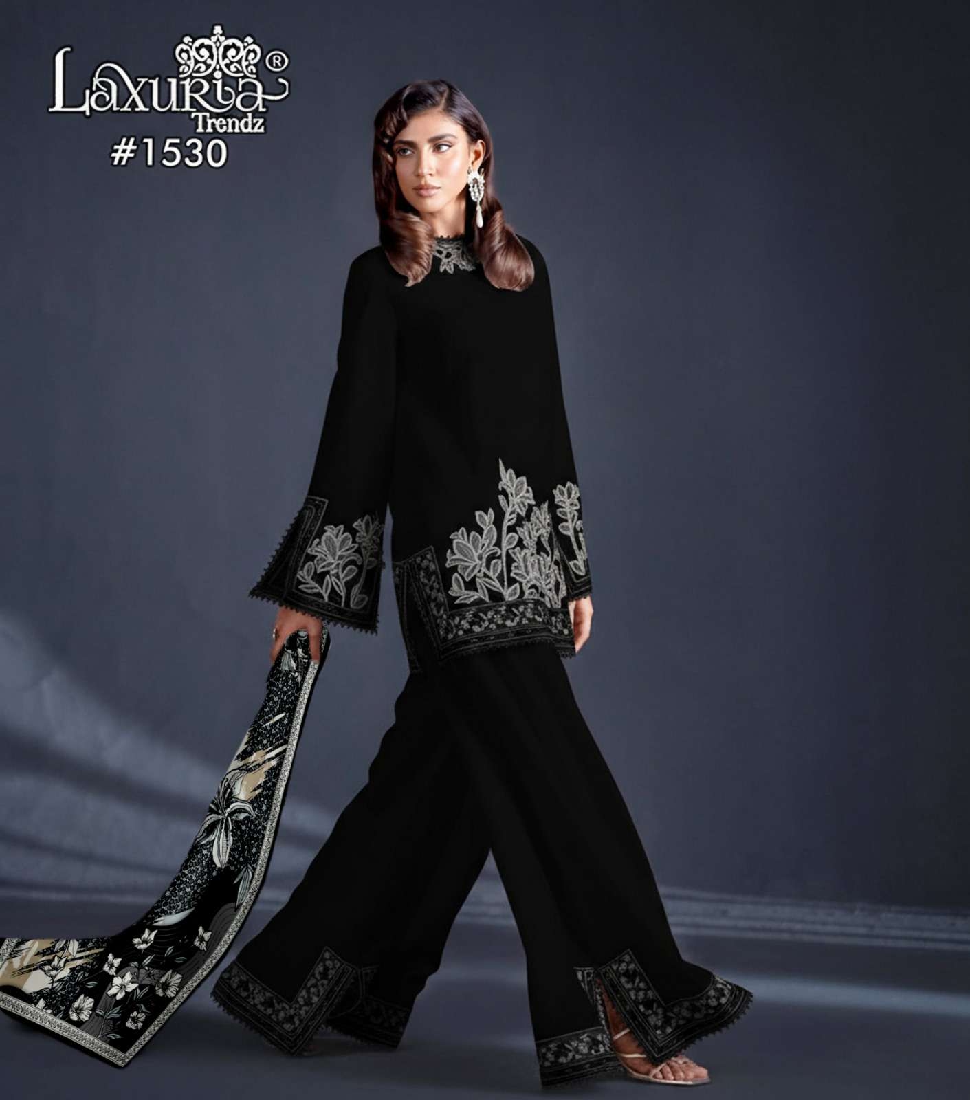 LAXURIA TRENDZ 1530 PURE JAAM SATIN PAKISTANI CO-ORD SET-00005