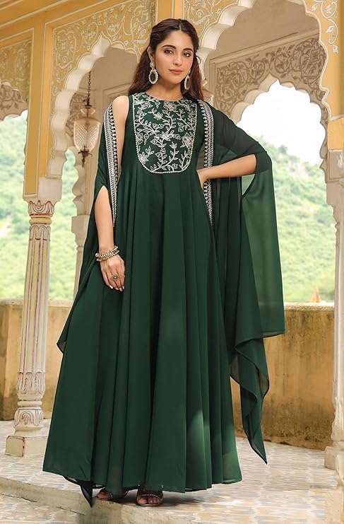 MAHEK-2 BY ASLIWHOLESALE DESIGNER PURE GEORGETTE EMBROIDERY DRESSES-00264