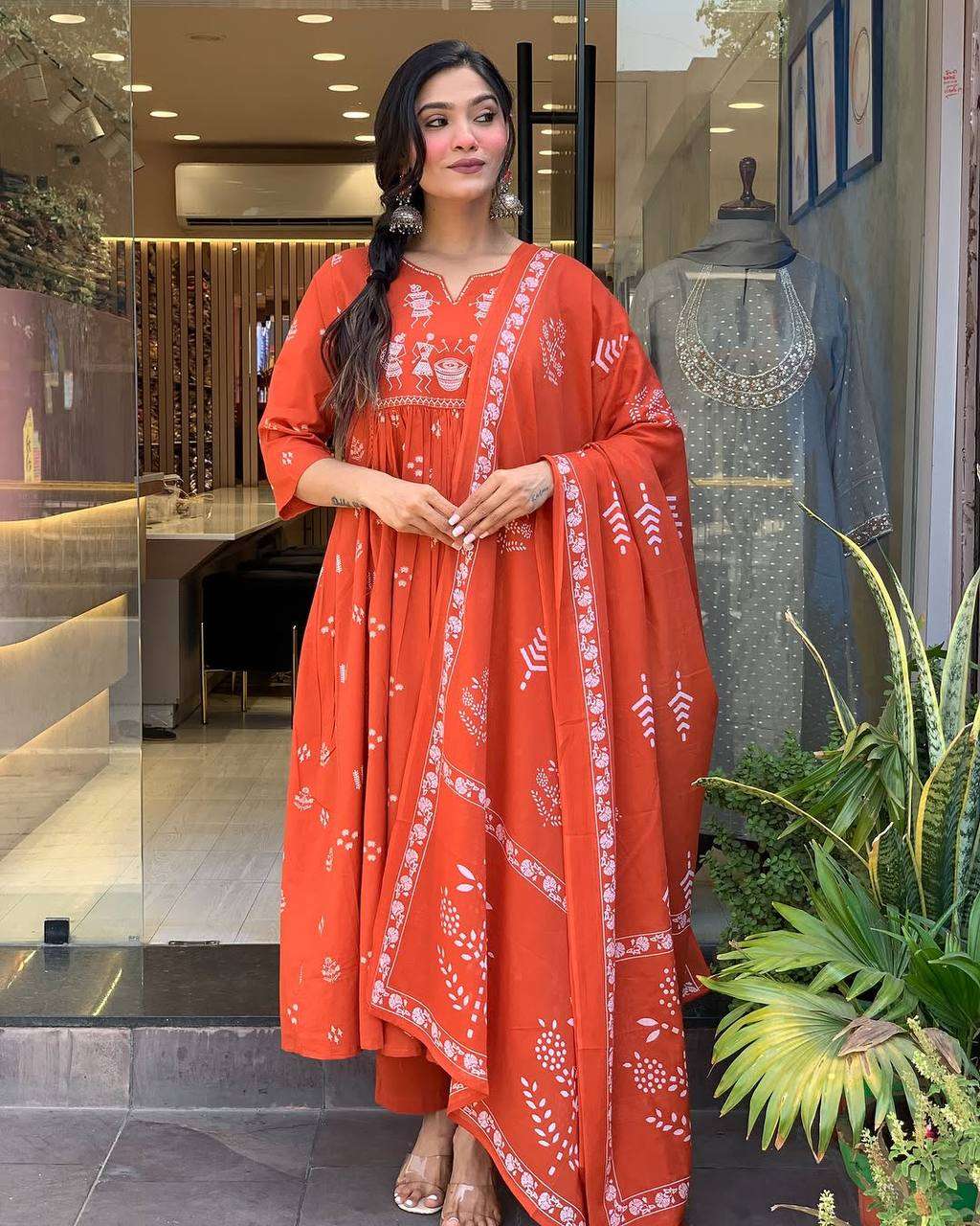 MAHER BY ASLIWHOLESALE DESIGNER PURE COTTON EMBROIDERY DRESSES-00264