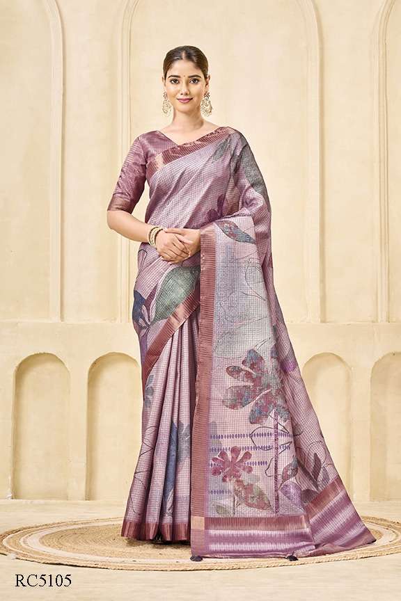 MAHOTSAV RANG CHATKILA 5100 PHULKARI RC5105 TO RC5110 SERIES PURE SILK EMBROIDERY SAREES-00276