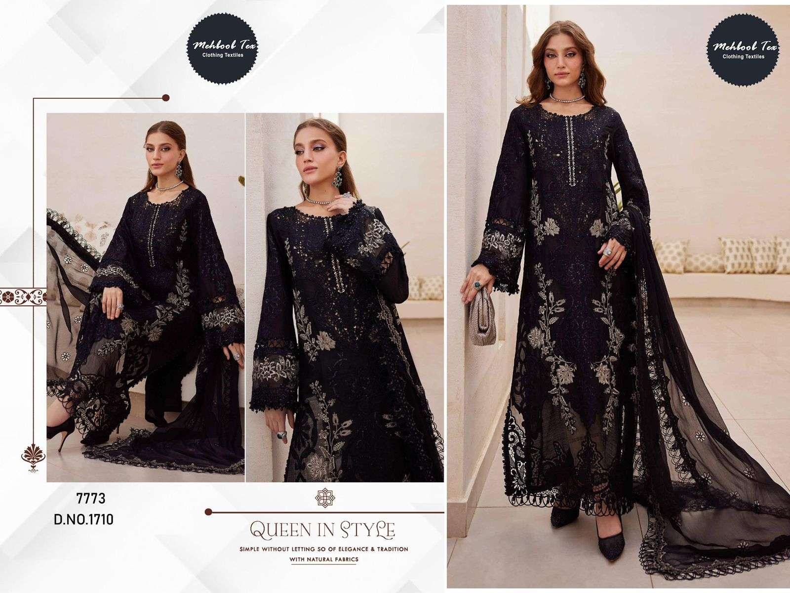 MEHBOOB TEX 1710 PURE COTTON EMBROIDERY PAKISTANI DRESS-00062