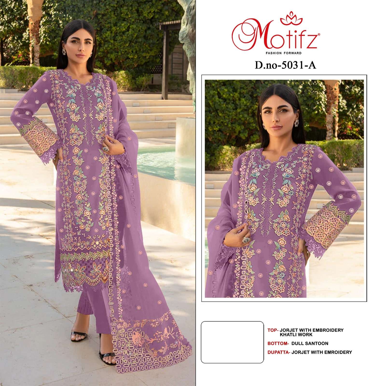 MOTIFZ 5031 PURE GEORGETTE EMBROIDERY PAKISTANI DRESSES-00201