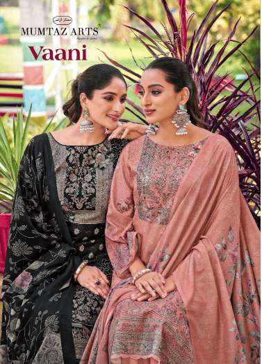 MUMTAZ ARTS VAANI  101 TO 104 SERIES PURE JAAM SATIN PRINTED EMBROIDERY PAKISTANI DRESSES-00011