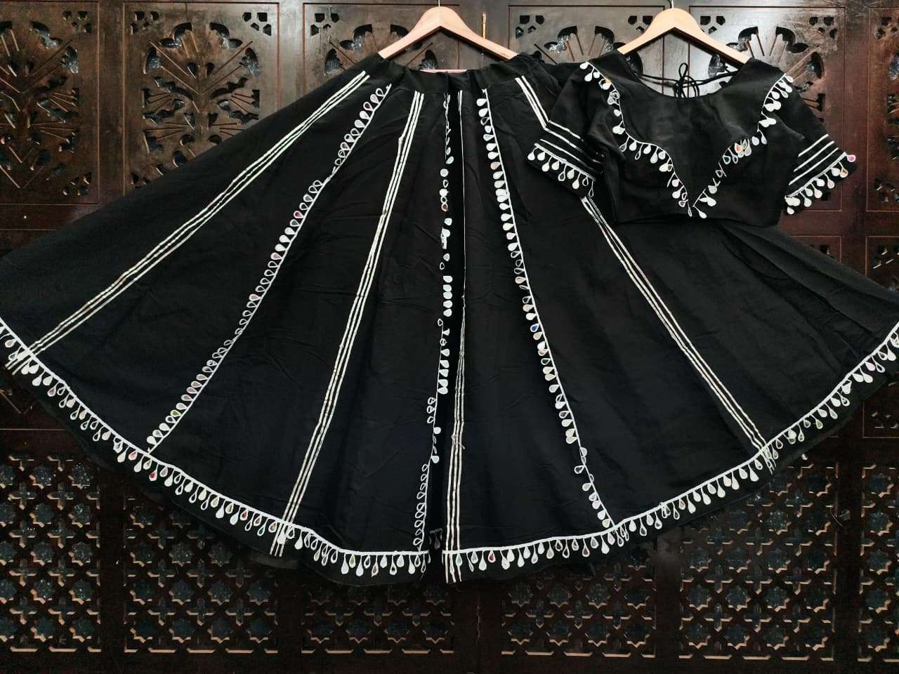 NAVRATRI VOL-32 BY ASLIWHOLESALE DESIGNER PURE ROMAN SILK EMBROIDERY NAVRATRI LEHENGAS-00029