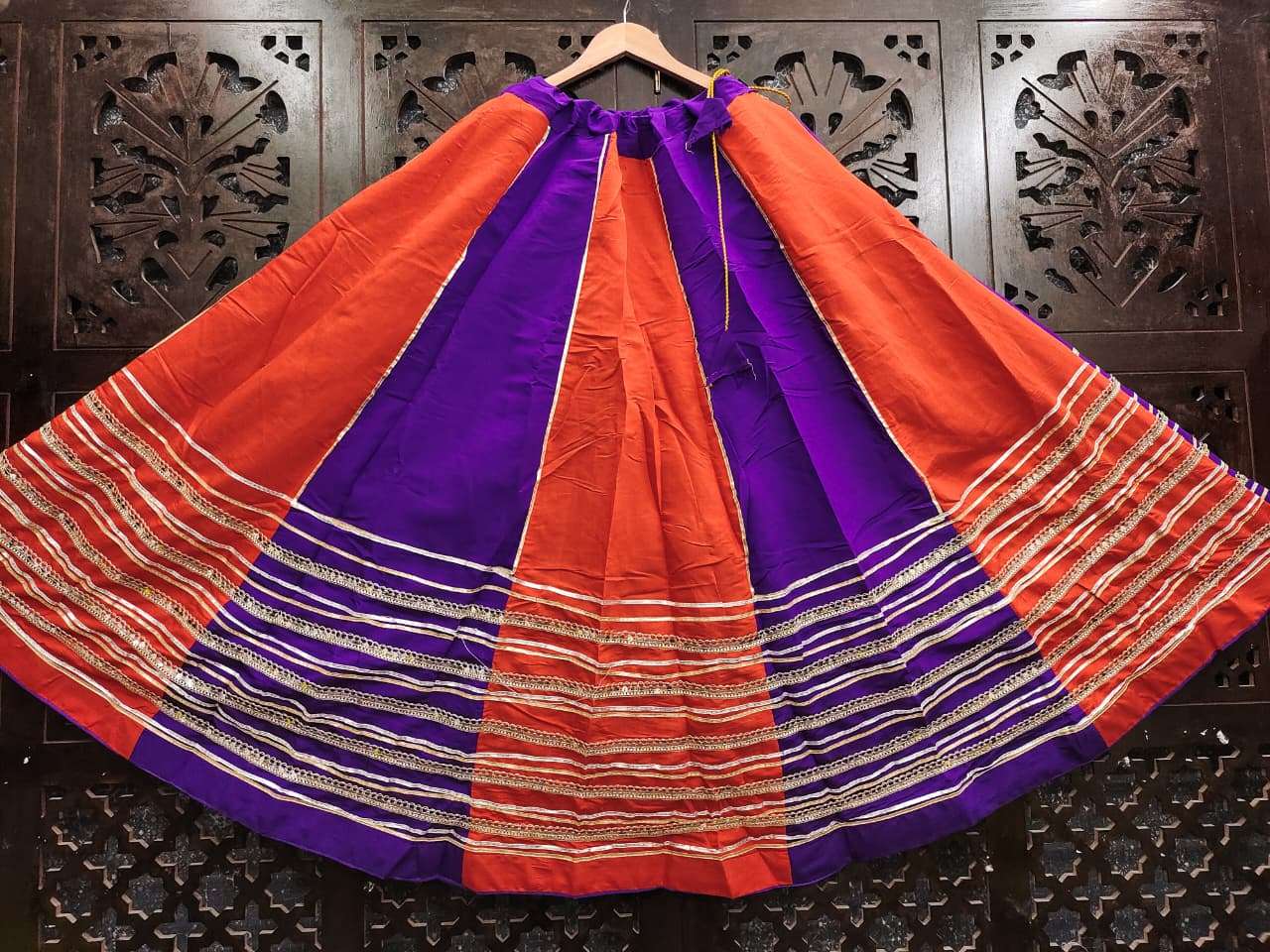 NAVYA VOL-49 BY ASLIWHOLESALE DESIGNER PURE ROMAN SILK EMBROIDERY NAVRATRI LEHENGAS-00294