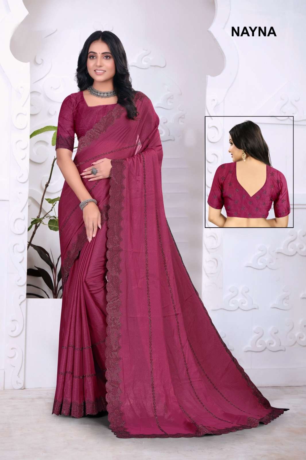 NAYNA BY SALIWHOLESALE DESIGNER PURE GEORGETTE EMBROIDERY SAREES-00103