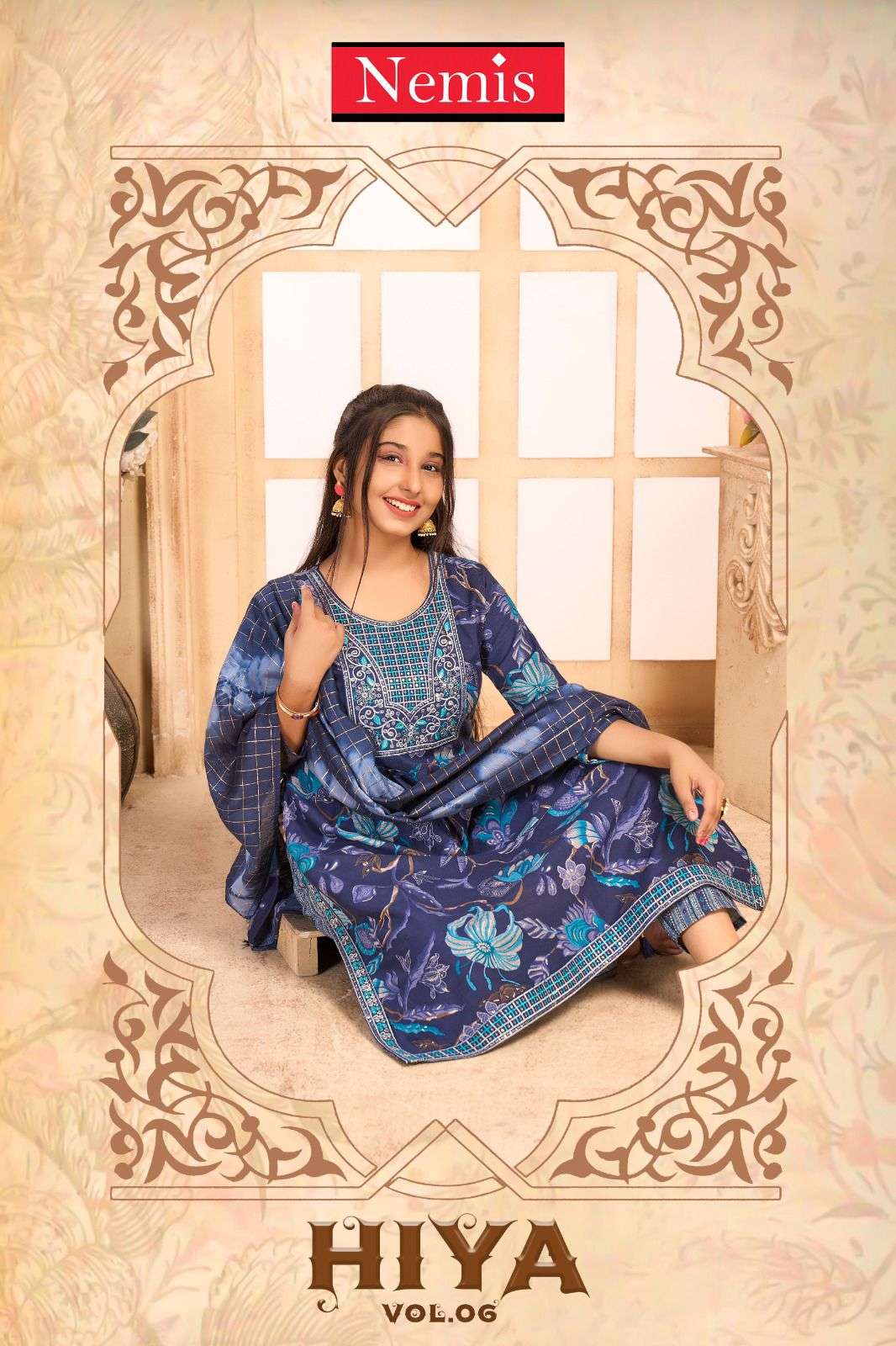 NEMIS HIYA VOL-03 PURE CAPSULE PRINTED KIDS WEAR DRESSES-00140
