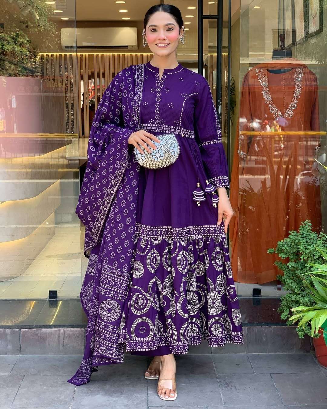 PALPEE BY ASLIWHOLESALE DESIGNER PURE MUSLIN COTTON EMBROIDERY DRESSES-00264