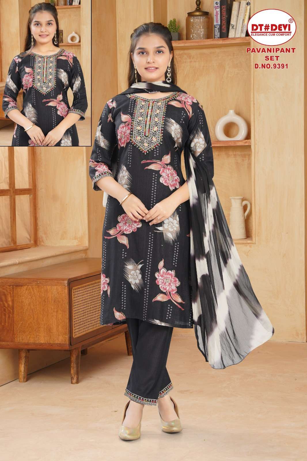 PAVANI 9391 BY ASLIWHOLESALE DESIGNER PURE VETICAN PRINTED KIDS DRESSES-00308