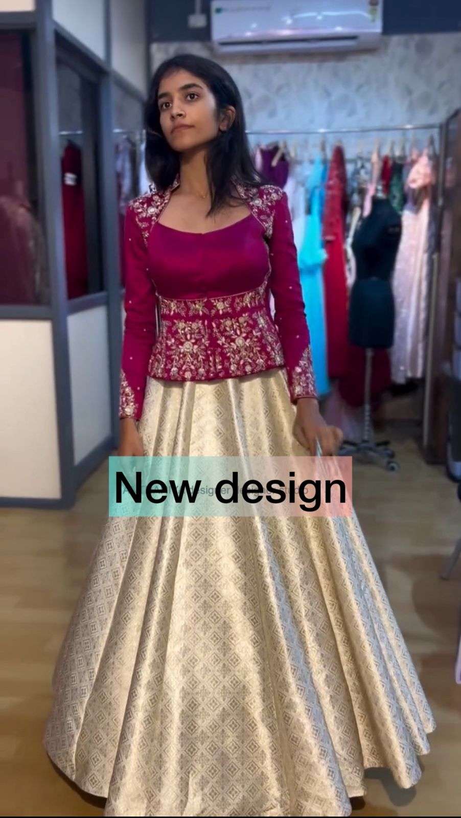 PC-531 BY ASLIWHOLESALE DESIGNER PURE CHINON JACQUARD LEHENGA-00045