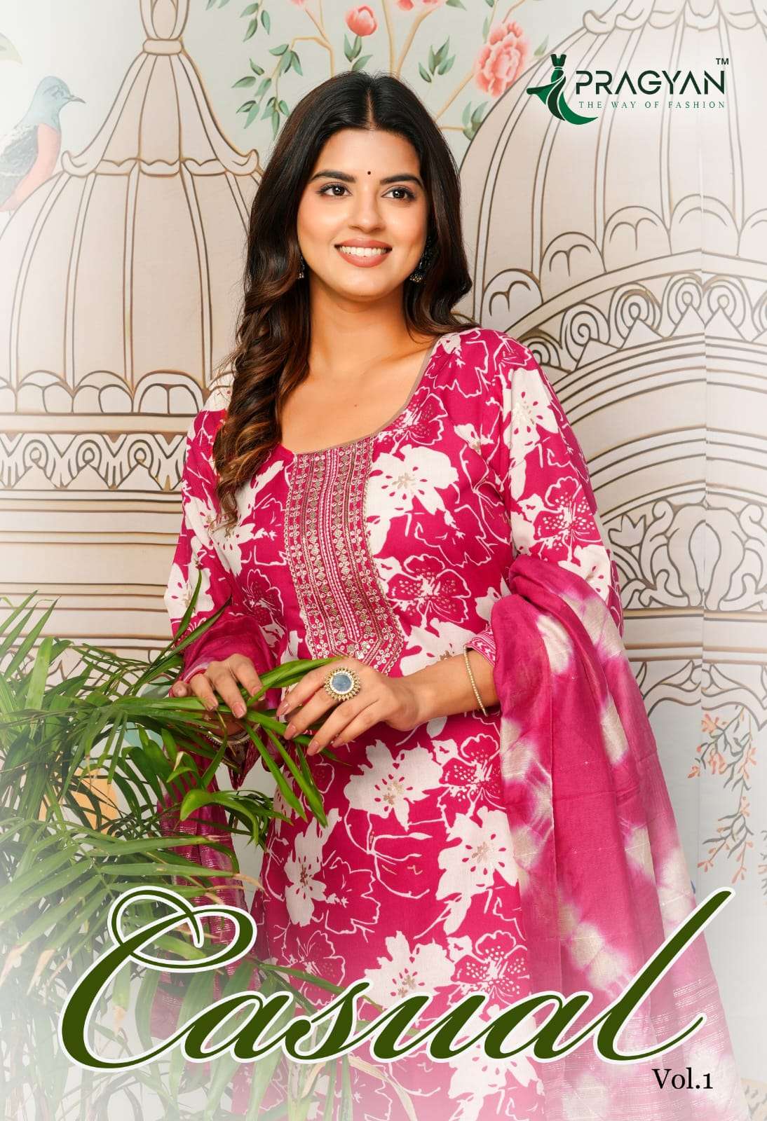 PRAGYAN CASUAL VOL-01 1001 TO 1006 SERIES PURE CAPSULE PRINTED DRESSES-00140