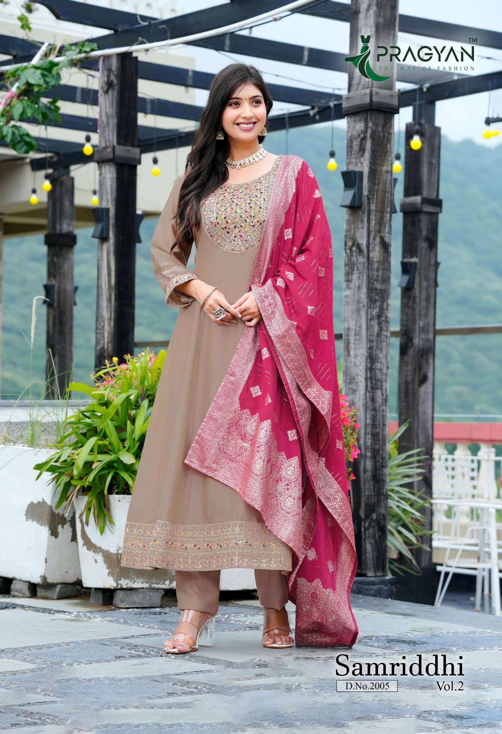 PRAGYAN SAMRIDDHI VOL-02 2001 TO 2005 SERIES PURE VICHITRA EMBROIDERY DRESSES-00140