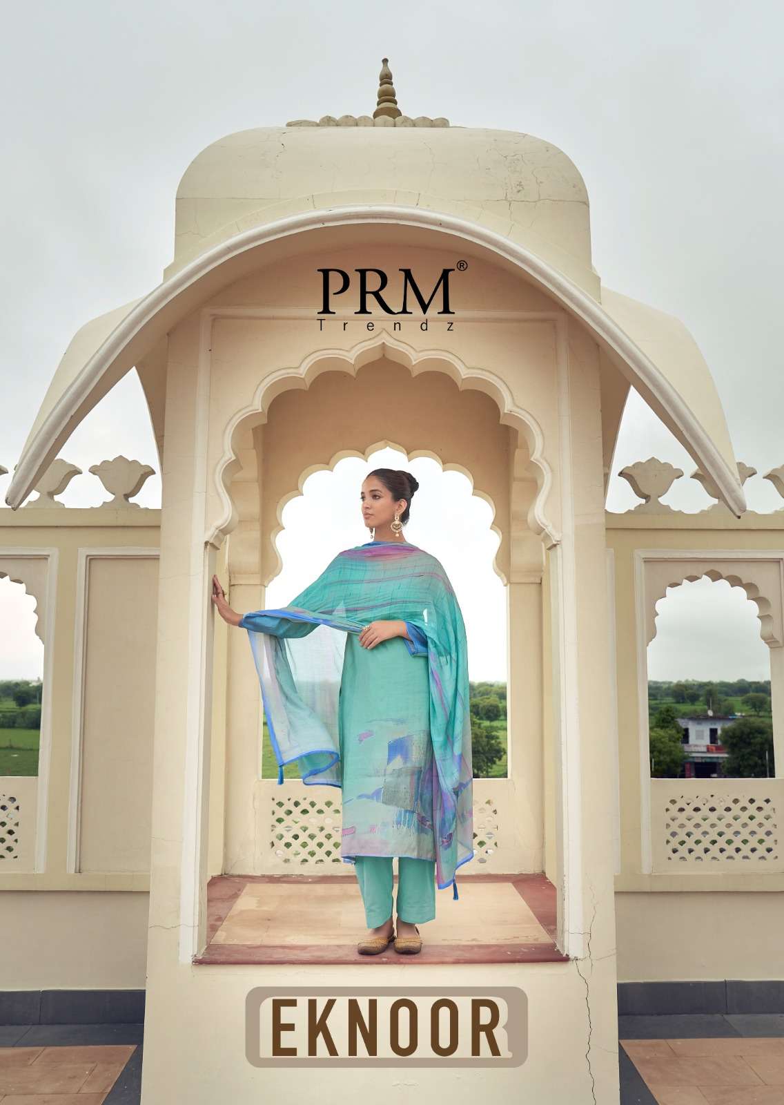 PRM TRENDZ EKNOOR 6601 TO 6606 SERIES PURE MUSLIN SILK PRINTED PAKISTANI DRESSES-00028