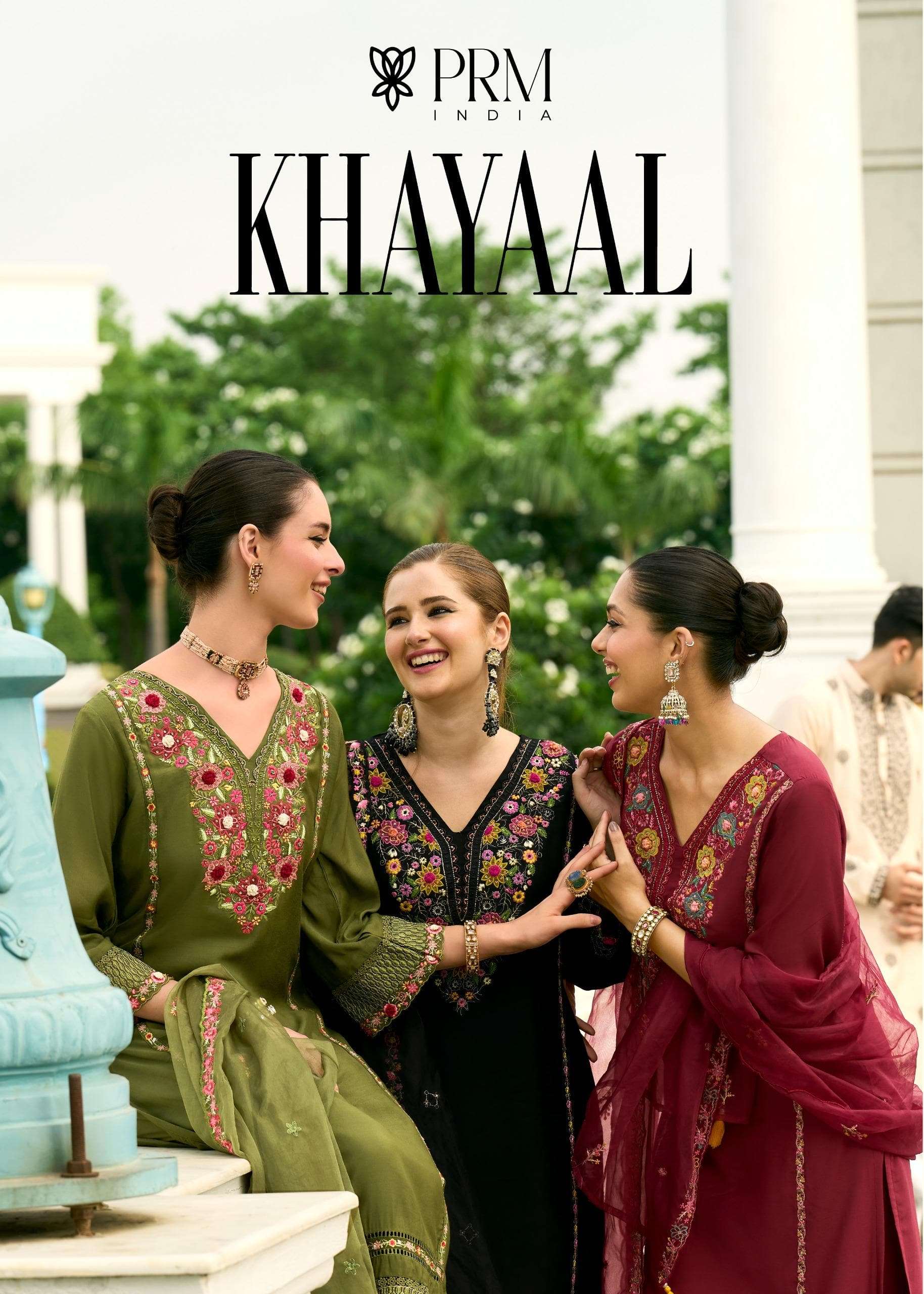 PRM TRENDZ KHAYAAL 5119 TO 5124 SERIES PURE CHANDERI EMBROIDERY DRESSES-00028