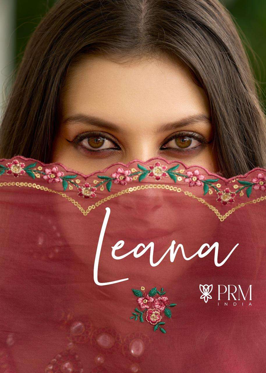 PRM TRENDZ LEANA 5113 TO 5118 SERIES PURE ORGANZA EMBROIDERY DRESSES-00028